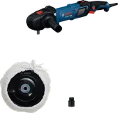 BoschGPO 14-180 抛光机，配有垫片和主轴适配器。.