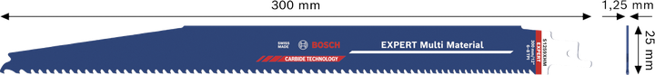 BoschEXPERT Multi Material S1259XHM 锯片，带硬质合金齿。.