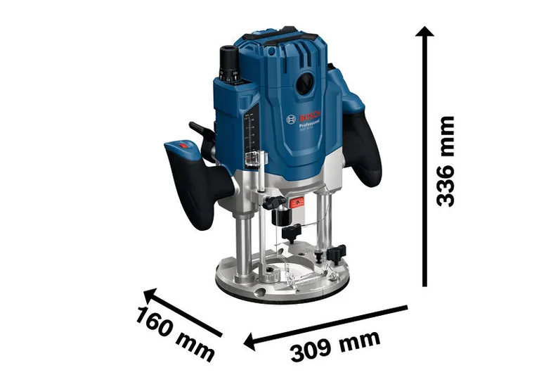 BoschGOF 20-12 路由器，精确深度调节。.