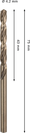 Bosch PRO HSS-Co 4.2 毫米不锈钢钻头。.