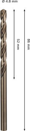 Bosch PRO HSS-Co 4.8 毫米不锈钢麻花钻头。.