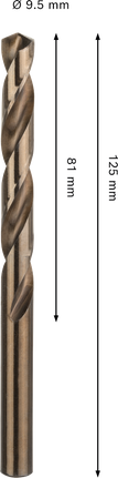 Bosch PRO 不锈钢 HSS-Co 麻花钻头 9.5 毫米。.