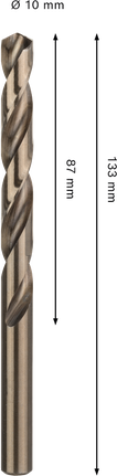 Bosch PRO HSS-Co 麻花钻头，直径 10 毫米。.