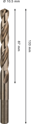 Bosch PRO 不锈钢 HSS-Co 麻花钻头 10.5 毫米。.