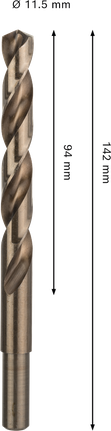 适用于不锈钢的Bosch PRO HSS-Co 麻花钻头 11.5 毫米。.