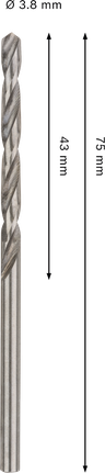 Bosch PRO Metal HSS-G 3.8 毫米麻花钻头。.