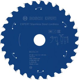BoschEXPERT 不锈钢无绳圆锯片，136 毫米。