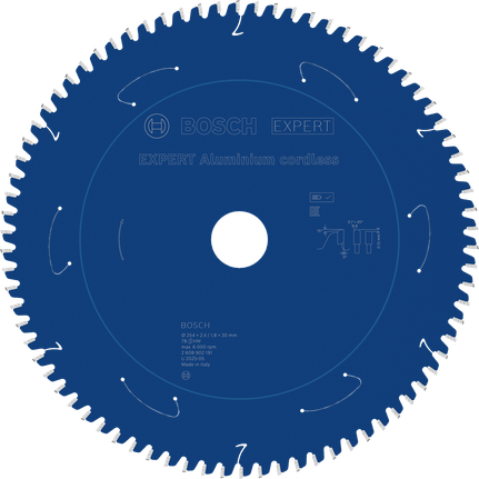 BoschEXPERT 铝制无绳圆锯片，254 毫米。.