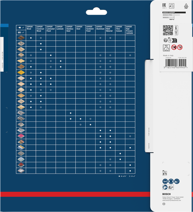 Bosch EXPERT 不锈钢圆锯片 255 x 2.5/2.2 x 25.4 毫米 T50 包装。.