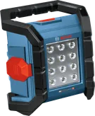 带 LED 面板的Bosch GLI18V-1500 无绳工作现场灯。.