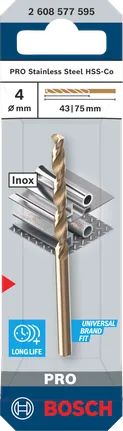 BoschPRO 不锈钢 4 毫米钻头.
