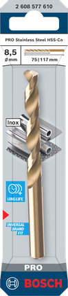 BoschPRO HSS-Co 8.5×117 毫米麻花钻头.
