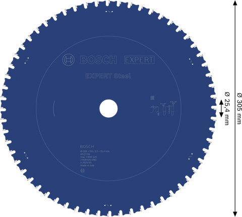 BoschEXPERT 钢圆锯片 305mm T60。.