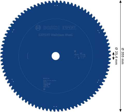 BoschEXPERT 不锈钢圆锯片 355 毫米。.