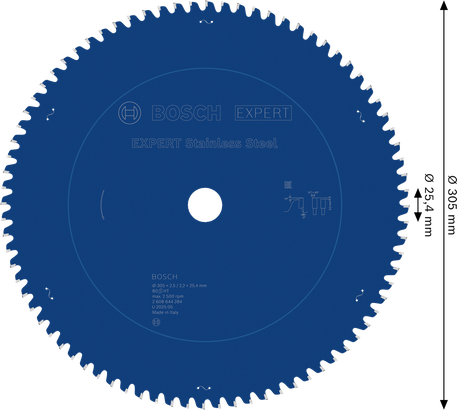 BoschEXPERT 不锈钢圆锯片，80 齿。.