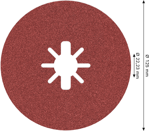 Bosch PRO R780 X-Lock 纤维盘 125 毫米 G120 用于打磨。.