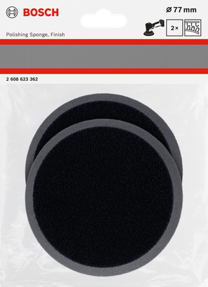 Bosch抛光海绵 77 毫米 2 件.