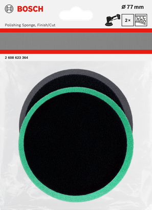 Bosch77 毫米抛光海绵套装 2 件。.