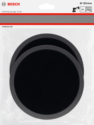 Bosch125 毫米抛光海绵 2 件.