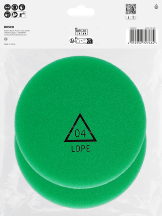 Bosch抛光海绵 125 毫米 2 件.