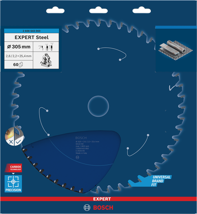 BoschEXPERT 钢圆锯片 305×2.6×25.4 毫米 T60。.