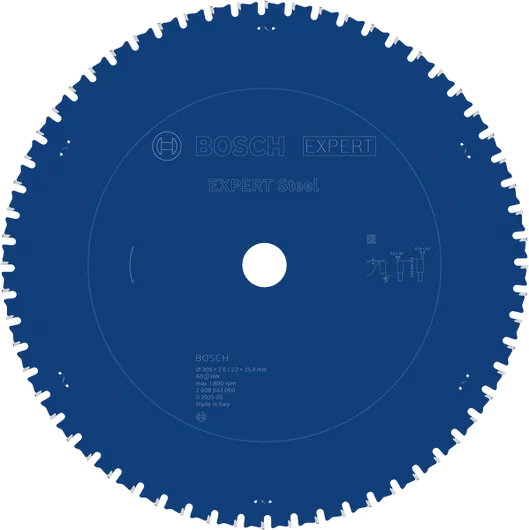 BoschEXPERT 钢圆锯片 305 毫米 T60。.