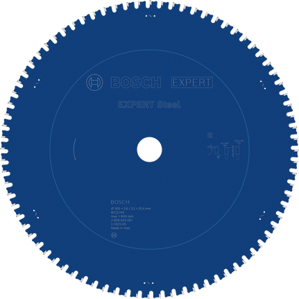 BoschEXPERT 钢制圆锯片，305 毫米 80 齿。.