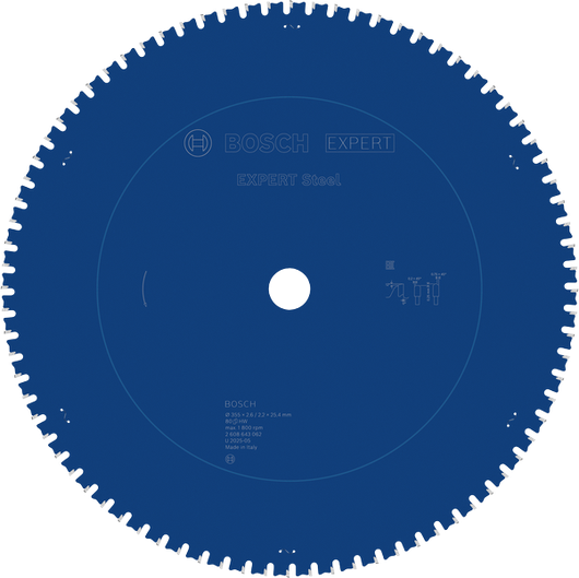 BoschEXPERT 钢制圆锯片，355 毫米 T80。