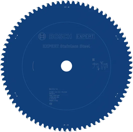 BoschEXPERT 不锈钢圆锯片，80 齿。.