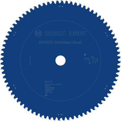 BoschEXPERT 不锈钢圆锯片，80 齿。.