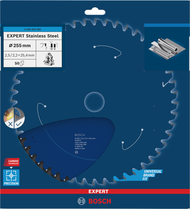 BoschEXPERT 不锈钢圆锯片 255×2.5×25.4 毫米。.