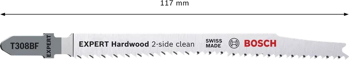Bosch EXPERT 硬木双面清洁 T308BF 曲线锯刀片。.