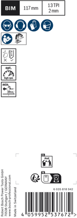 Bosch EXPERT 硬木双面清洁 T 308 BF 曲线锯刀片。.