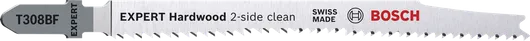 Bosch EXPERT 硬木双面清洁 T308BF 曲线锯刀片。.