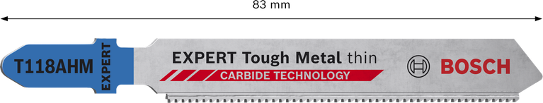 Bosch EXPERT Tough Metal 薄型 T118AHM 硬质合金曲线锯刀片。.