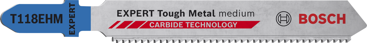 BoschEXPERT Tough Metal T118EHM 曲线锯刀片，配有硬质合金齿。.