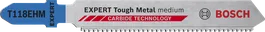 BoschEXPERT Tough Metal T118EHM 曲线锯刀片，配有硬质合金齿。.