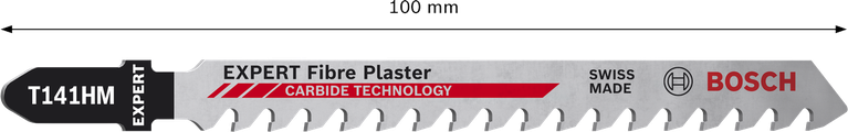 BoschEXPERT Fiber Plaster T141HM 曲线锯刀片，配有硬质合金齿。.