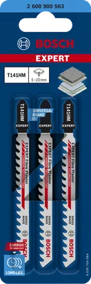 Bosch EXPERT Fiber Plaster T141HM 硬质合金曲线锯刀片。.