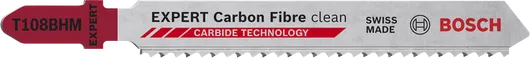 BoschEXPERT 碳纤维曲线锯刀片，配有硬质合金齿。.