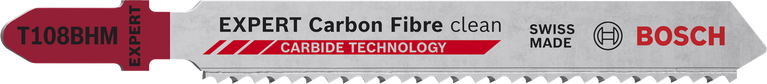 BoschEXPERT 碳纤维曲线锯刀片，配有硬质合金齿。.