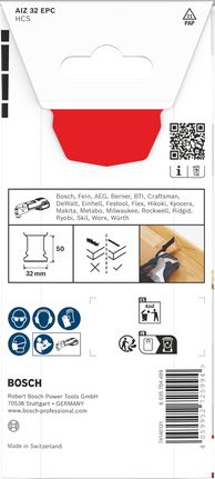 BoschAIZ 32 EPC Starlock 32x50mm 木工切割刀片。