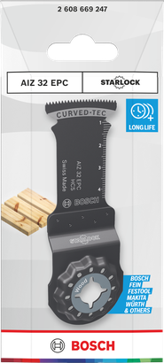 BoschAIZ 32 EPC Starlock 木材切割刀片，32x50 毫米。