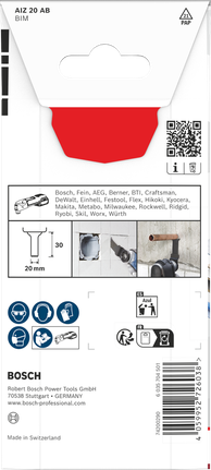 Bosch多材料切割刀片 AIZ 20 AB 20×30 毫米。.