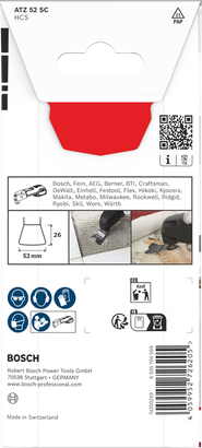 Bosch Starlock ATZ 52 SC 多材质刀片 52×26 毫米.