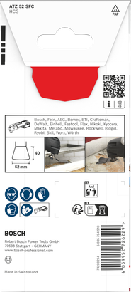 Bosch多材料切割刀片 52×40 毫米。.