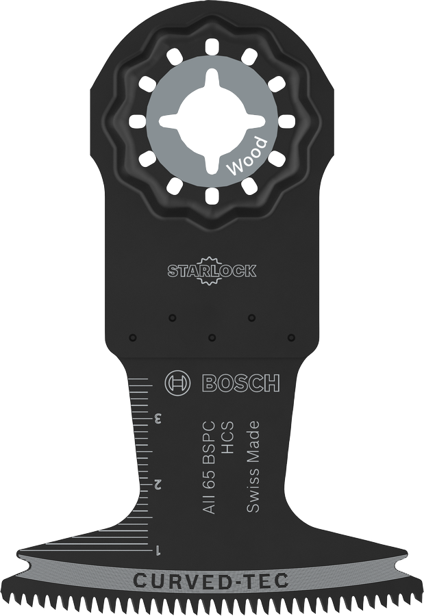 Bosch Starlock 木材切割刀片 AII 65 BSPC 65x40mm。.