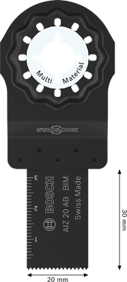 Bosch多材料切割刀片 AIZ 20 AB，20x30 毫米。.