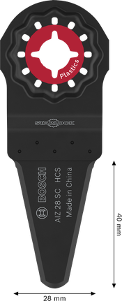 BoschAIZ 28 SC Starlock 塑料切割刀片 28x40mm.