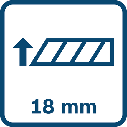 刀片尺寸 18 毫米。